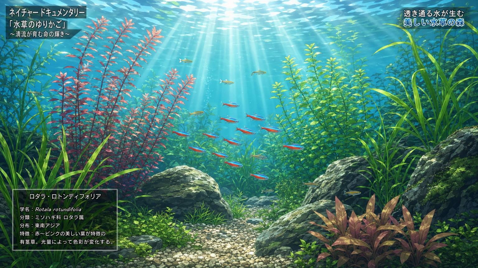 黄色仓库植物视频-水草世界